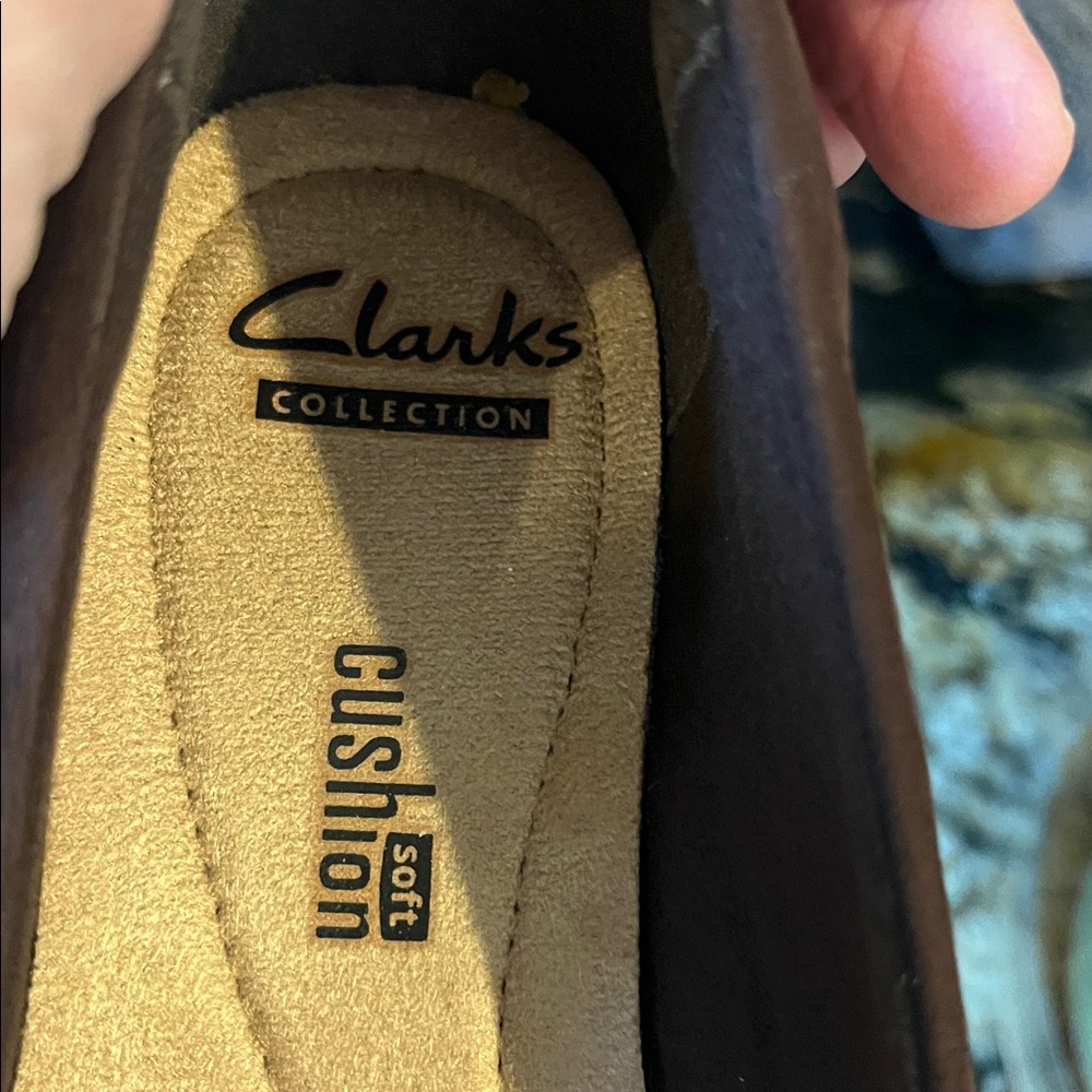Clarks Medora Nina Dark Brown Soft Cushion Womens 6M Leather Mary Jane - Picture 8 of 12